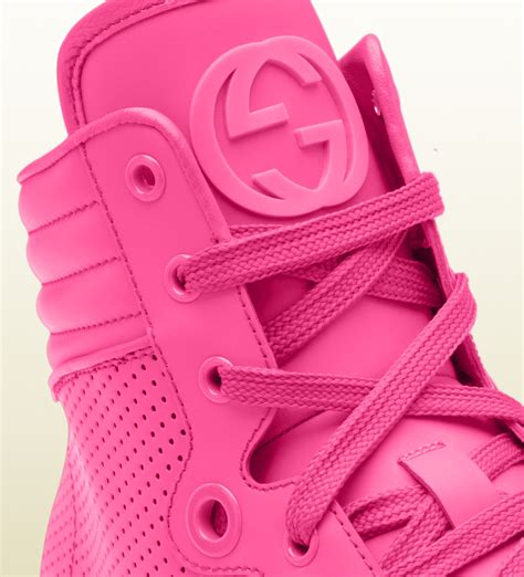 pink gucci rubber shoes|gucci shoes pink sneakers.